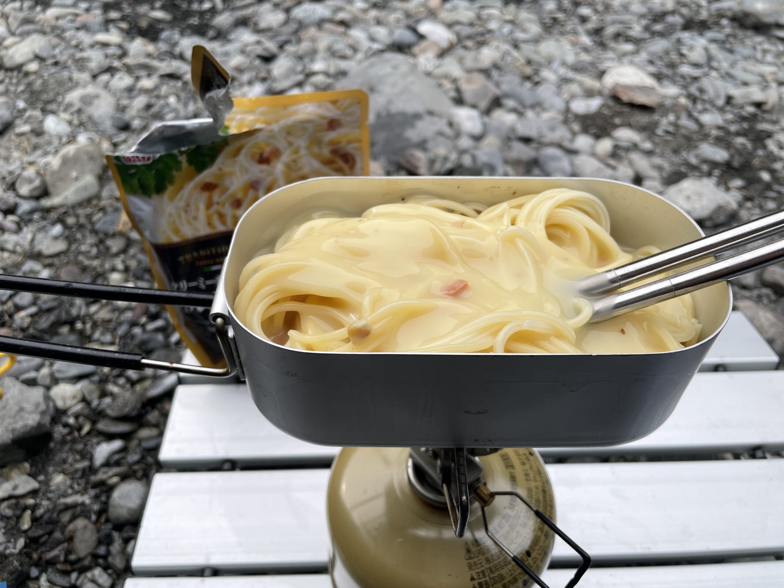 自転車ソロキャンプで食べるおすすめ料理は 最低限の道具で簡単調理 自転車旅の記録